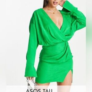 ASOS DESING TALL Satin dress with split